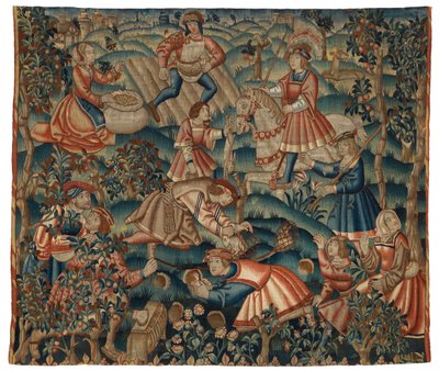 Gobelin, szeptember hónap, esetleg Flandriából alkotó: Belgian School