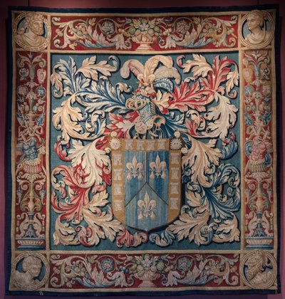 Gobelin a De Nagera család címerével. Mester AL. kb 1550 (szőttes) alkotó: Belgian School