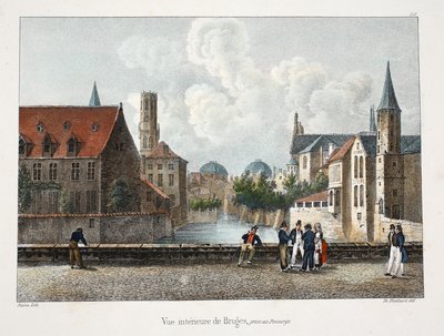 Brugge belső képe, 1895 körül (fénykép) alkotó: Belgian School
