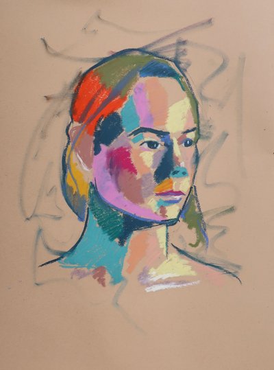 Color Study 17, 2023 (pasztell, papír) alkotó: Ben Benet