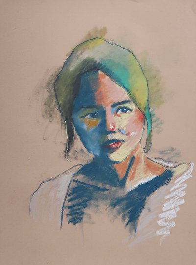 Color Study 5, 2023 (pasztell, papír) alkotó: Ben Benet
