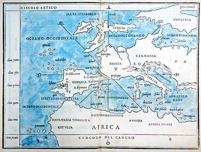 Európa és Észak-Afrika térképe alkotó: Benedetto Bordone