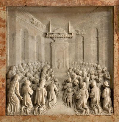 Kripta, Szent Marcellinus és Péter Ördögűző bárkája, Benedict Briosco 1506-08, Galambok csodája alkotó: Benedetto Briosco