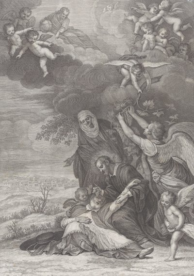 Egy szent csodája, 1777 alkotó: Benedetto Eredi
