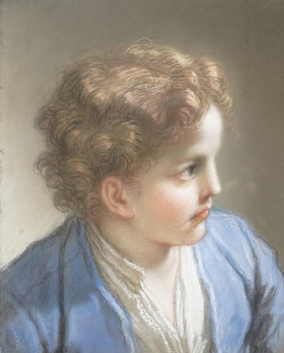 Tanulmány egy kékkabátos fiúról, 1717. alkotó: Benedetto Luti