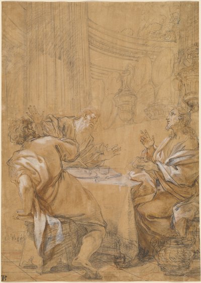 Vacsora Emmausban alkotó: Benedetto Luti