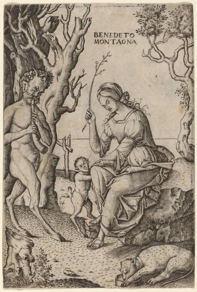 Satyr család alkotó: Benedetto Montagna