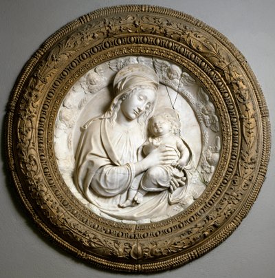 Szűz és Gyermek. Szobor alkotó: Benedetto da Maiano