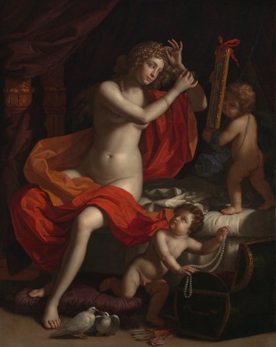 A Vénusz vécéje, 1674-84 körül alkotó: Benedetto the Younger Gennari