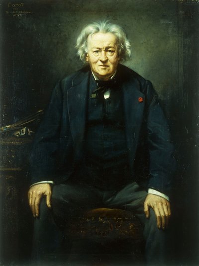 Jean Baptiste Camille Corot portréja, 1874 alkotó: Benedict Masson