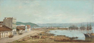 Benedito Calixto - A Santos-i konzulátus kikötője, SP, 1887 alkotó: Benedito Calixto