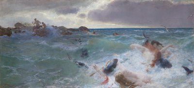 A kentaurok bosszúja, 1890 körül alkotó: Benes Knupfer