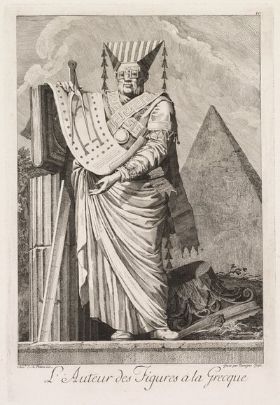 Görög maszkabál: A görög figurák szerzője 10. tábla, 1771. alkotó: Benigno Bossi