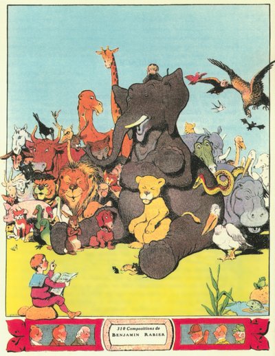 Illusztráció Jean de la Fontaine „Fables” című művéből alkotó: Benjamin (after) Rabier