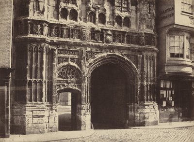 Christchurch Gateway, Canterbury,1854, nyomtatva 1857 (fénykép) alkotó: Benjamin Brecknell Turner