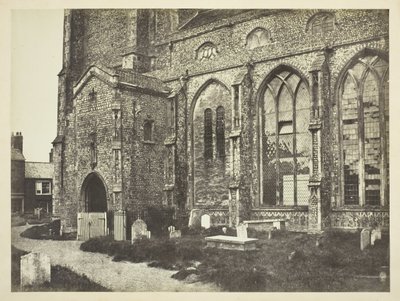 Cromer templom déli oldala, kb. 1850-es évek. alkotó: Benjamin Brecknell Turner