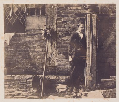 Walter Chamberlain Bredicot szivattyú mögé bújt, 1850-es évek közepe alkotó: Benjamin Brecknell Turner