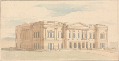 York House, London: Perspektivikus nézet a nyugati frontról alkotó: Benjamin Dean Wyatt