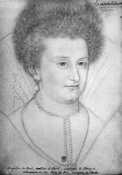 Jacqueline de Bueil (1580-1651) Moret grófnő portréja alkotó: Benjamin Foulon