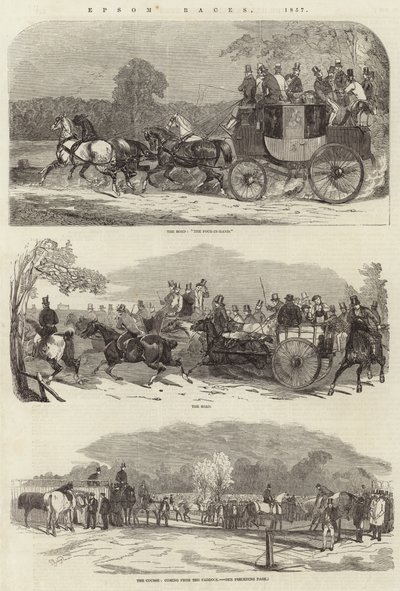 Epsom Races, 1857 alkotó: Benjamin Herring