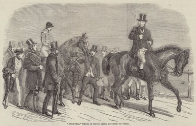 Stockwell, a St Leger győztese, visszatér a Weigh-hez alkotó: Benjamin Herring