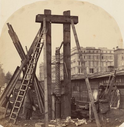 Az 1862. évi nemzetközi kiállítás építése South Kensingtonban, 1862 (fénykép) alkotó: Benjamin L. Spackman