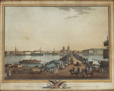 Cserehíd a Vasziljevszkij-szigeten, 1799 alkotó: Benjamin Paterssen