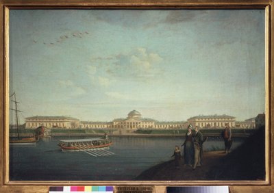 A Tauride-palota a Néva felől nézve (Szentpétervár). Benjamin Paterssen (1748-1815) festménye, olaj, vászon alkotó: Benjamin Patersson