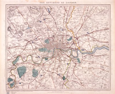 London térkép, 1860 alkotó: Benjamin Rees Davies