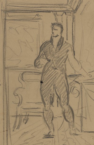 Ábra Tanulmány egy férfi öltönyben alkotó: Benjamin Robert Haydon