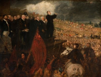 A Birminghami Politikai Unió ülése, 1832-33. alkotó: Benjamin Robert Haydon