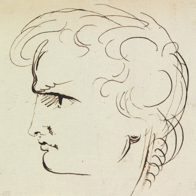 Portrétanulmány egy fiatal férfiról alkotó: Benjamin Robert Haydon