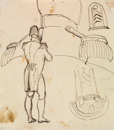 Tanulmány Napóleon Bonaparte számára alkotó: Benjamin Robert Haydon