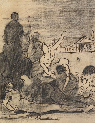 Katonai jelenet tanulmányozása alkotó: Benjamin Robert Haydon