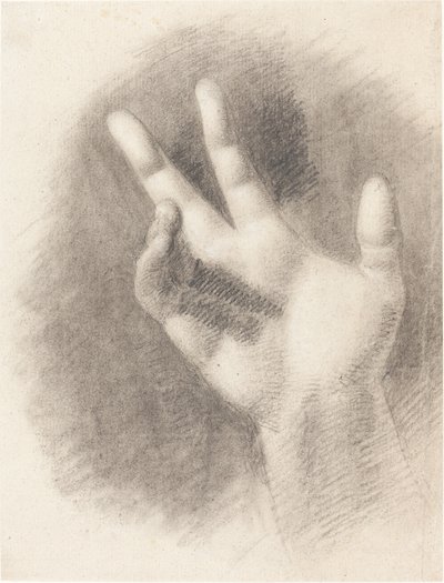 Egy jobb kéz tanulmányozása [recto] alkotó: Benjamin Robert Haydon
