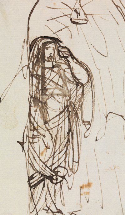 Tanulmány Lázár feltámadásáról alkotó: Benjamin Robert Haydon