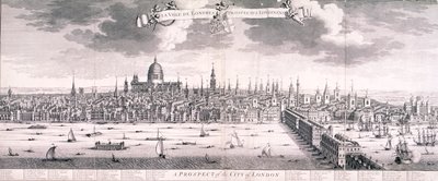 Panorámás kilátás Londonra, 1710 alkotó: Benjamin Smith