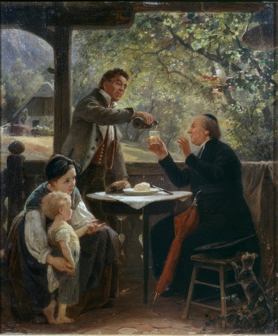 A lelkész látogatása alkotó: Benjamin Vautier