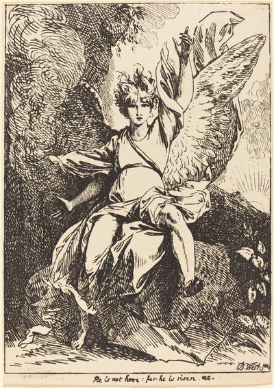 A feltámadás angyala alkotó: Benjamin West