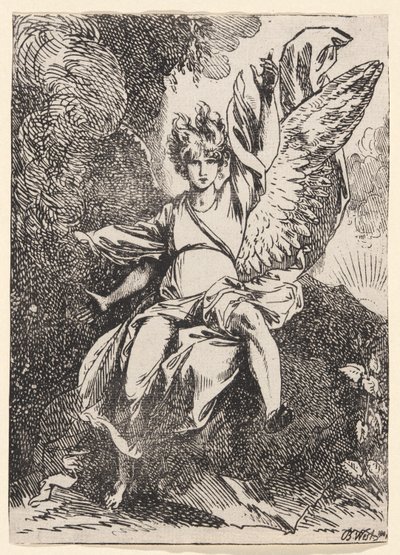 A feltámadás angyala alkotó: Benjamin West