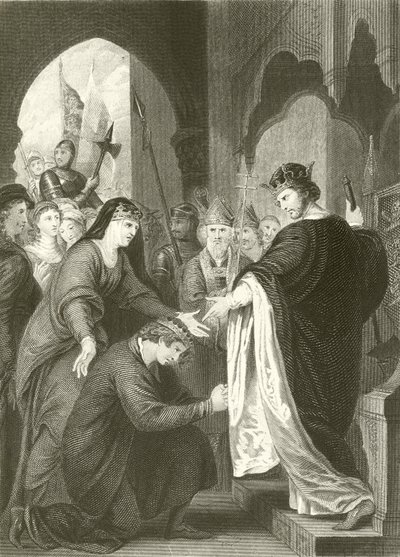 János herceg beadványa I. Richárdnak alkotó: Benjamin West