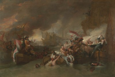 A La Hogue-i csata alkotó: Benjamin West