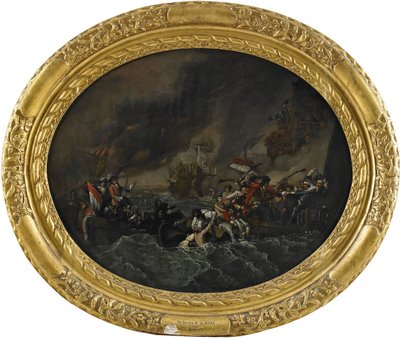 A La Hogue-i csata, 1820 alkotó: Benjamin West