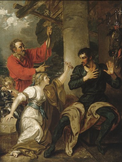 A hajadon és Orlando alkotó: Benjamin West