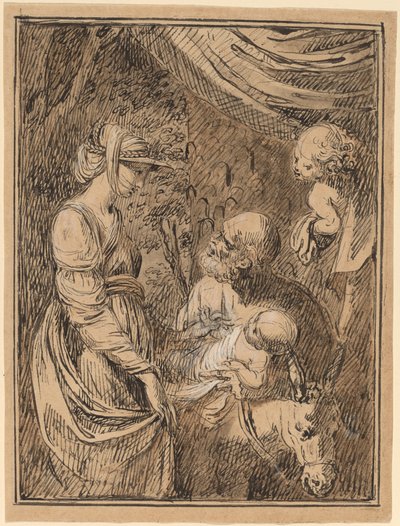 Repülés Egyiptomba alkotó: Benjamin West