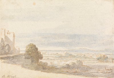 Windsor Great Park a Castle Terrace felől alkotó: Benjamin West