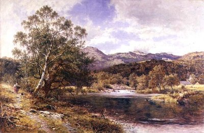 A Llugwy-n, Észak-Walesben alkotó: Benjamin Williams Leader