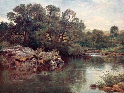 A Llugwy folyón, Capel Curig alatt alkotó: Benjamin Williams Leader