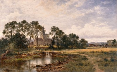 Shere Church, Surrey alkotó: Benjamin Williams Leader