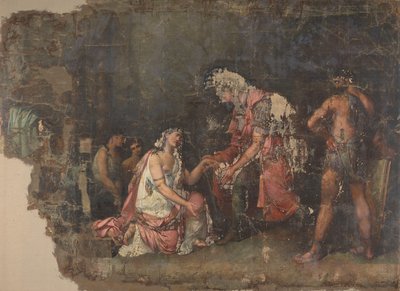 Sophonisba térdel Masinissa, Numidia királynője előtt alkotó: Benjamin Wolff